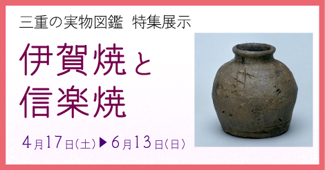 三重の実物図鑑　特集展示　伊賀焼と信楽焼