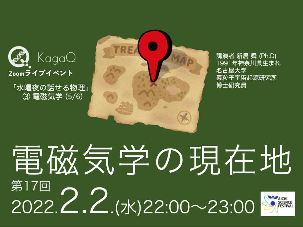 KagaQ.トークライブ 「水曜夜の話せる物理」③電磁気学（5/6）電磁気学の現在地