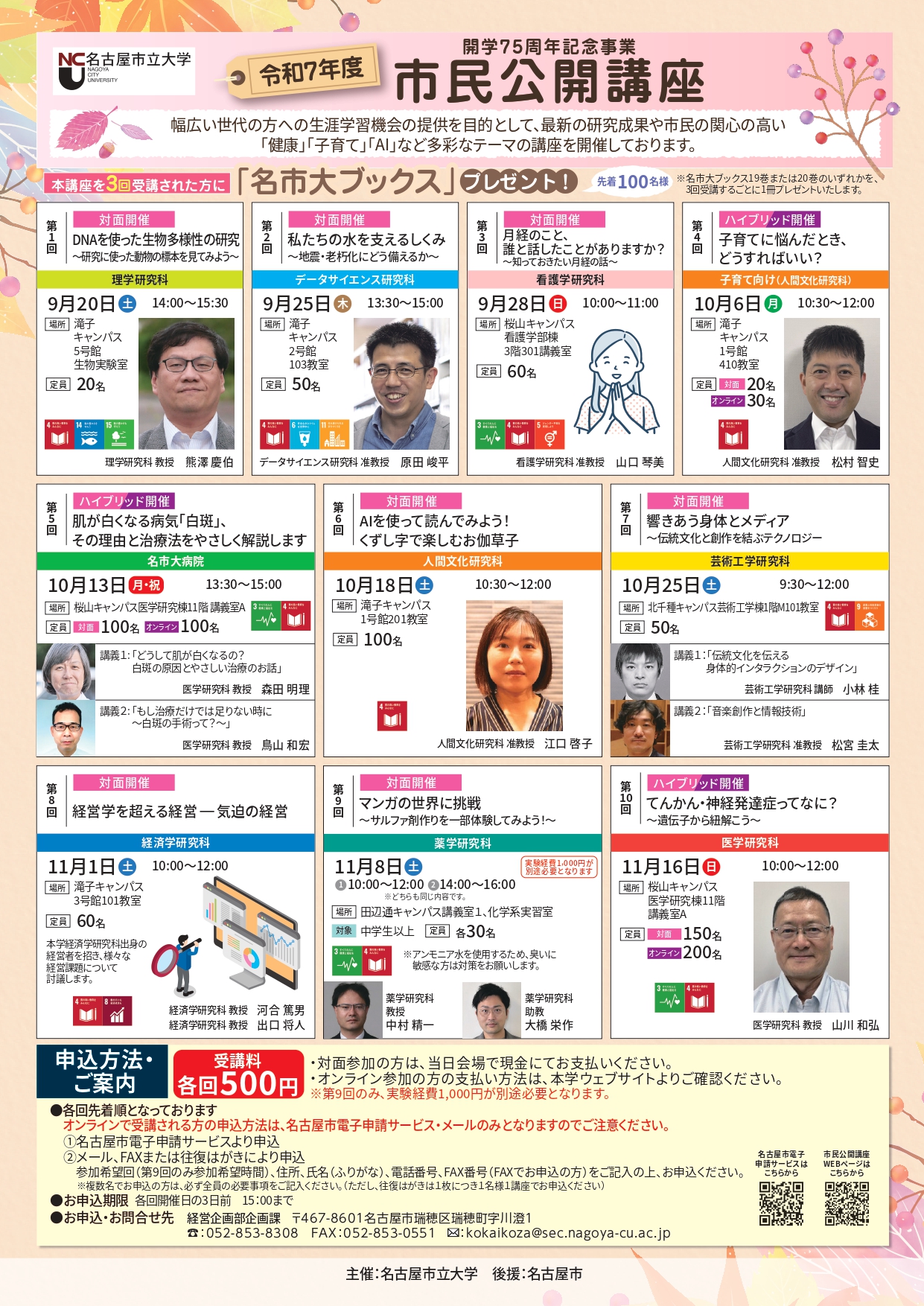 名古屋市立大学　令和7年度市民公開講座