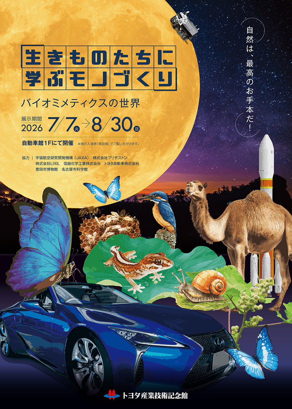 企画展「生きものたちに学ぶモノづくり～バイオミメティクスの世界～」